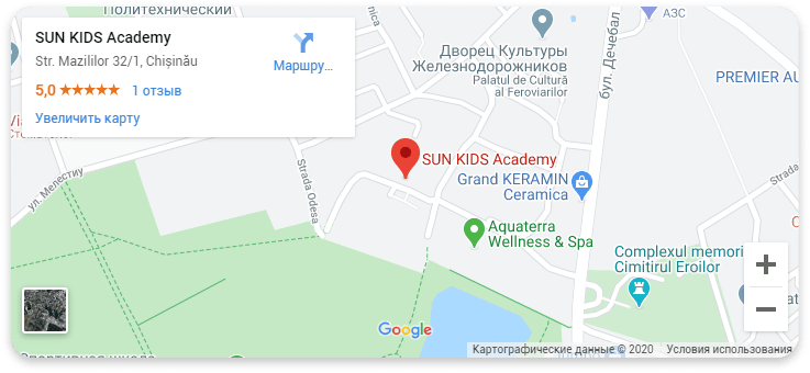 Harta Sun Kids Academy Botanica