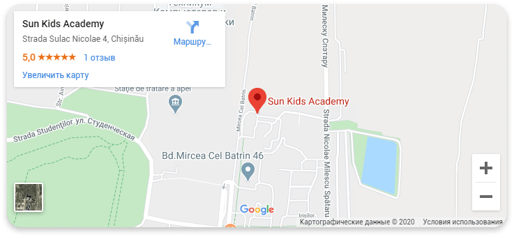 Карта Sun Kids Academy Чеканы