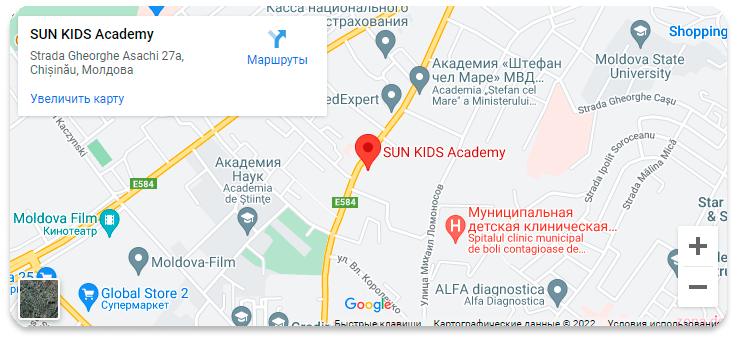 Harta Sun Kids Academy Telecentru